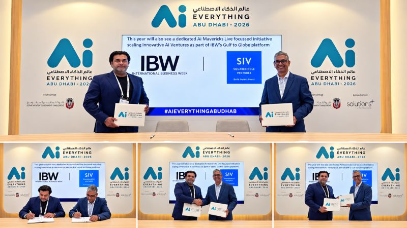 IBW and SquareCircle Ventures MOU signing at Ai Everything Abu Dhabi 2026